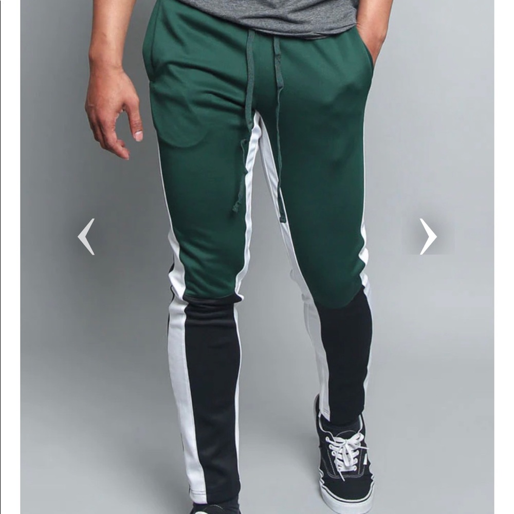 EPTM Men’s Color Block Jogger Slim Drawstring Track Pants Streetwear Trendy S - Picture 4 of 12